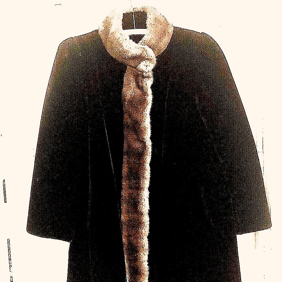 Vintage faux fur Mint Condition Borgazia Coat Fabulous Retro Style Boho - Picture 1 of 6